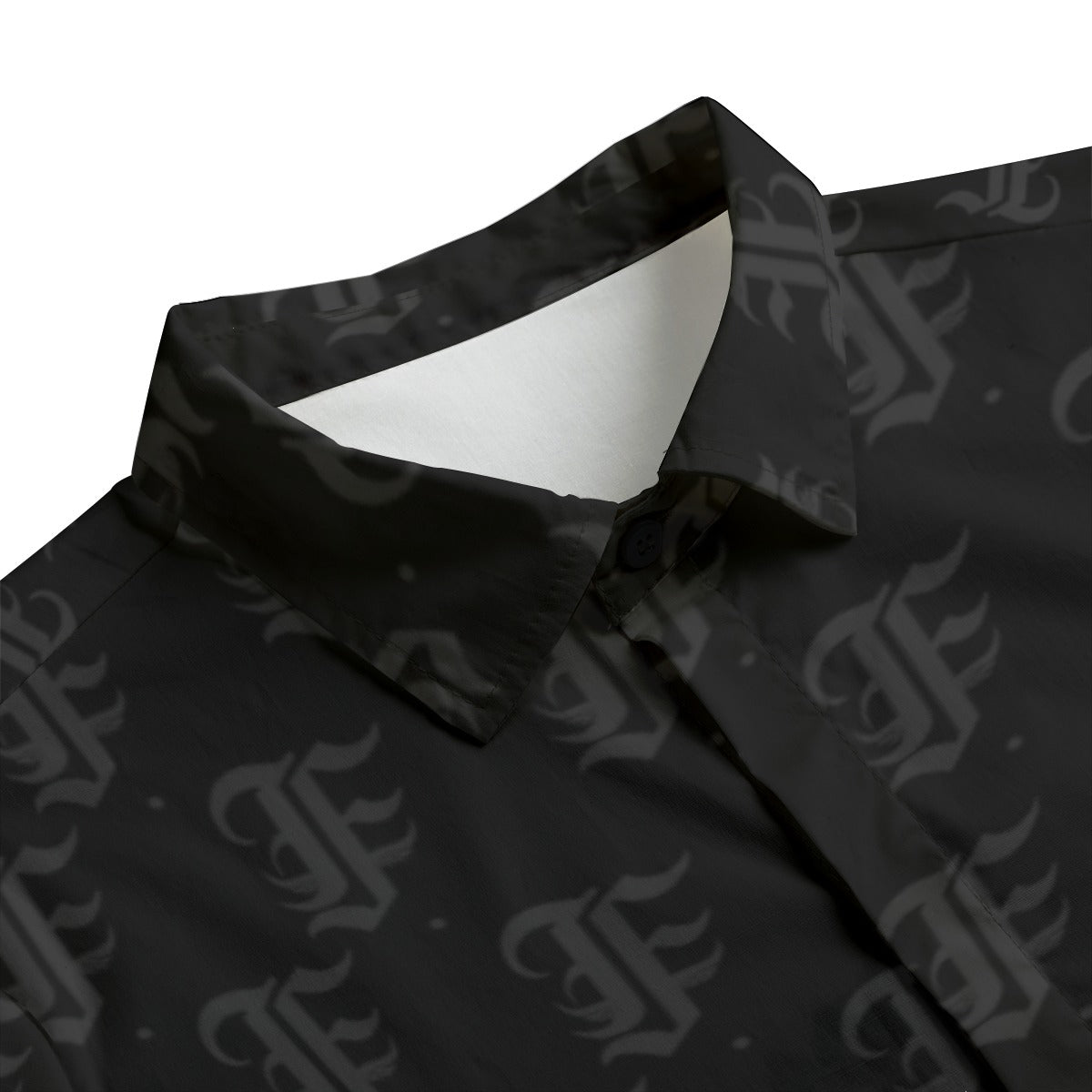 FFBlack Button-Up |115GSM Cotton poplin
