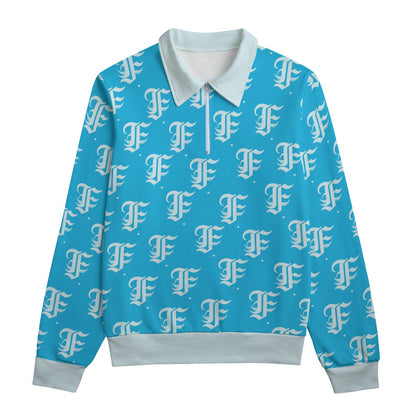 FFBabyBlu Heavyweight Zip-Up Polo  | 310GSM Cotton