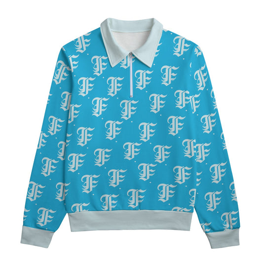 FFBabyBlu Heavyweight Zip-Up Polo  | 310GSM Cotton