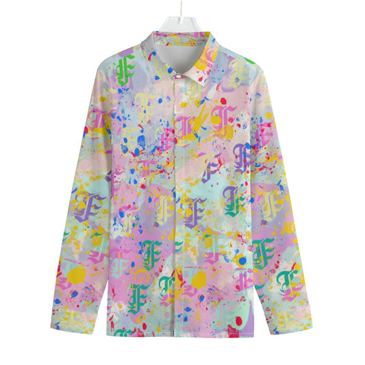 FFPastelSplatta Button-Up |115GSM Cotton poplin