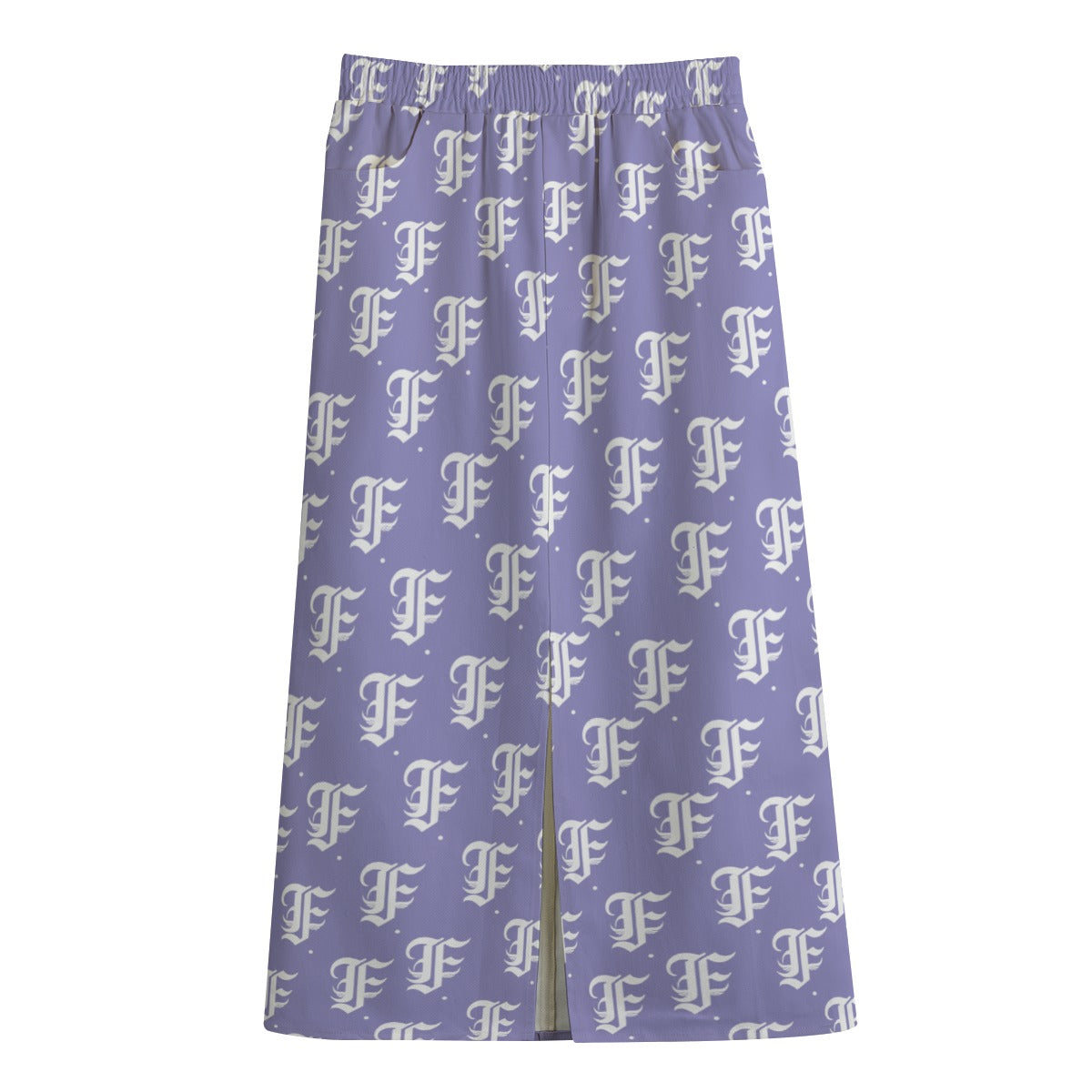 FFLavender Mid-slit Skirt | 245GSM Cotton