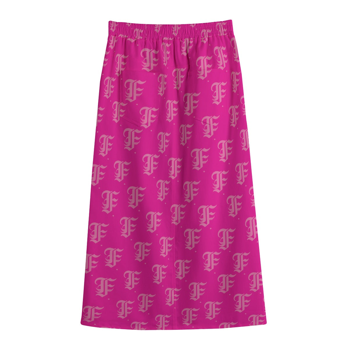 FFHotPink Mid-slit Skirt | 245GSM Cotton