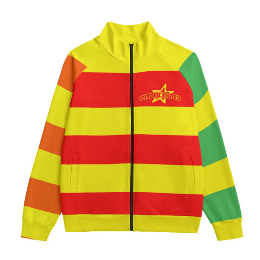 YORG Striped Zip-up | 310GSM Cotton
