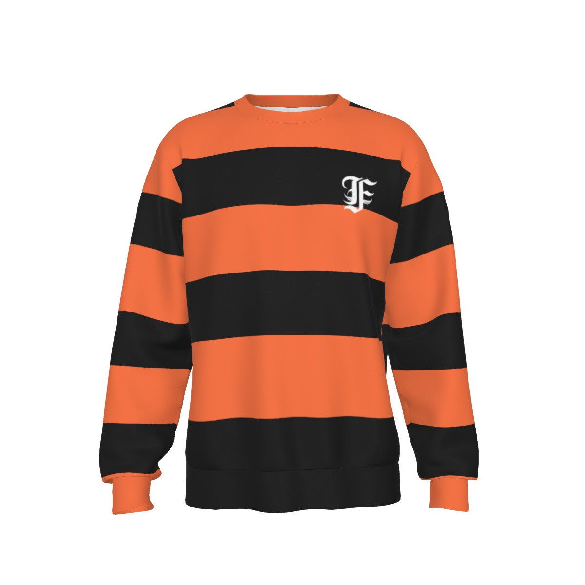 Orange & Black Striped | Basic Sweater