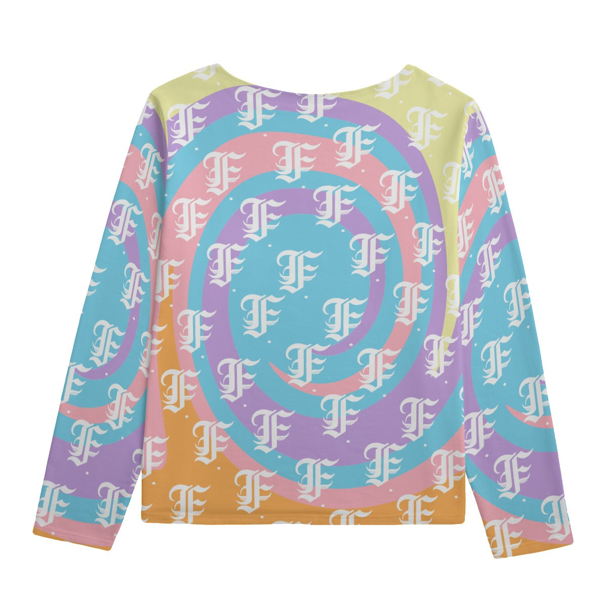 FFPastelSwirl Boat Neck Sweatshirt | 310GSM Cotton