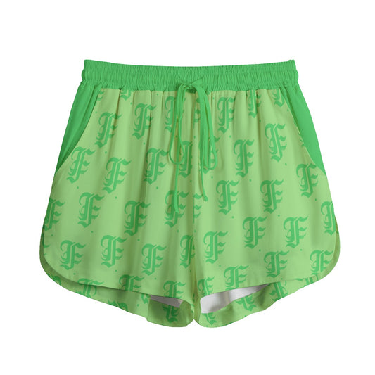 FFMintGreen | Shorts With Drawstring  (Rayon)