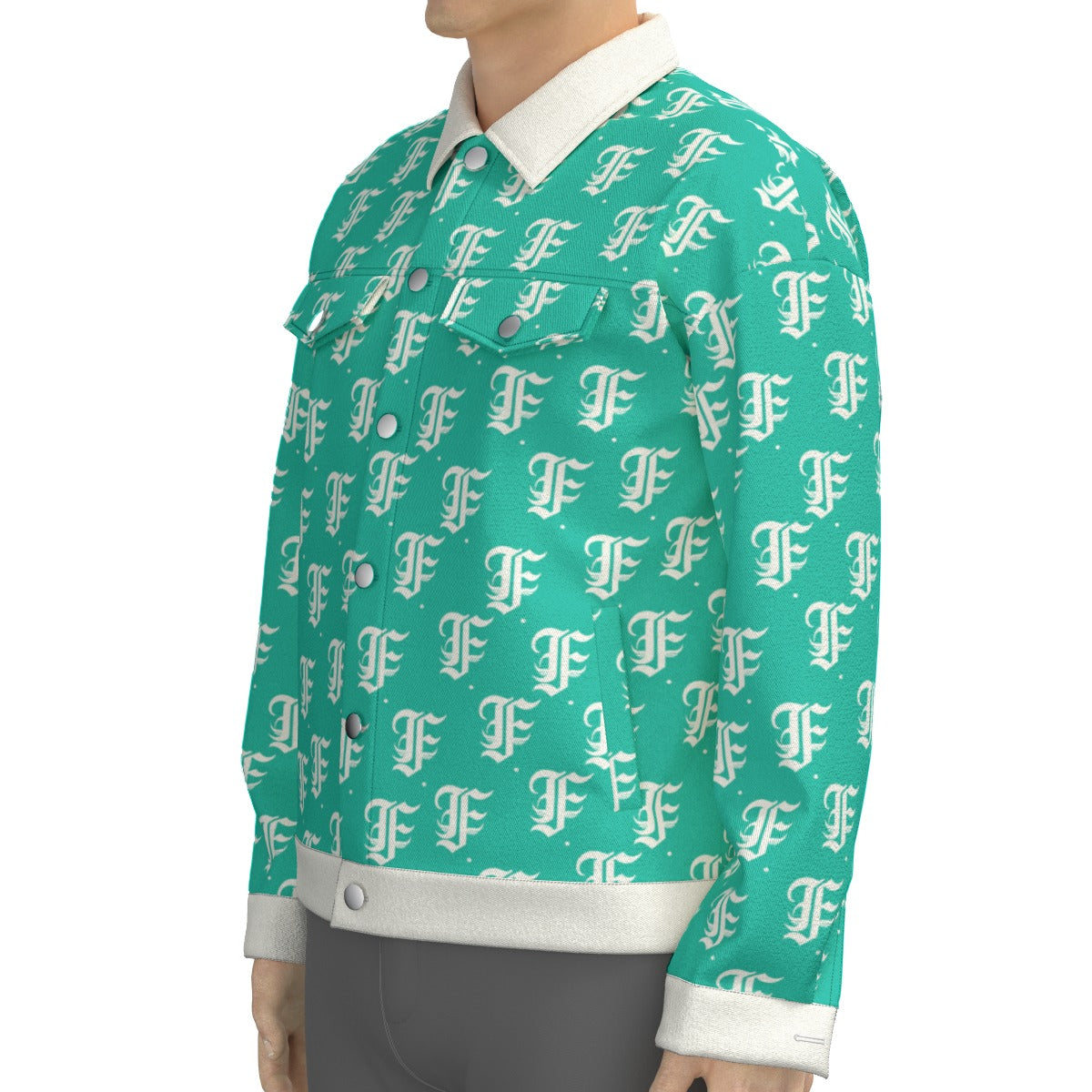 FFTurquoise Trucker Jacket | 245GSM Cotton