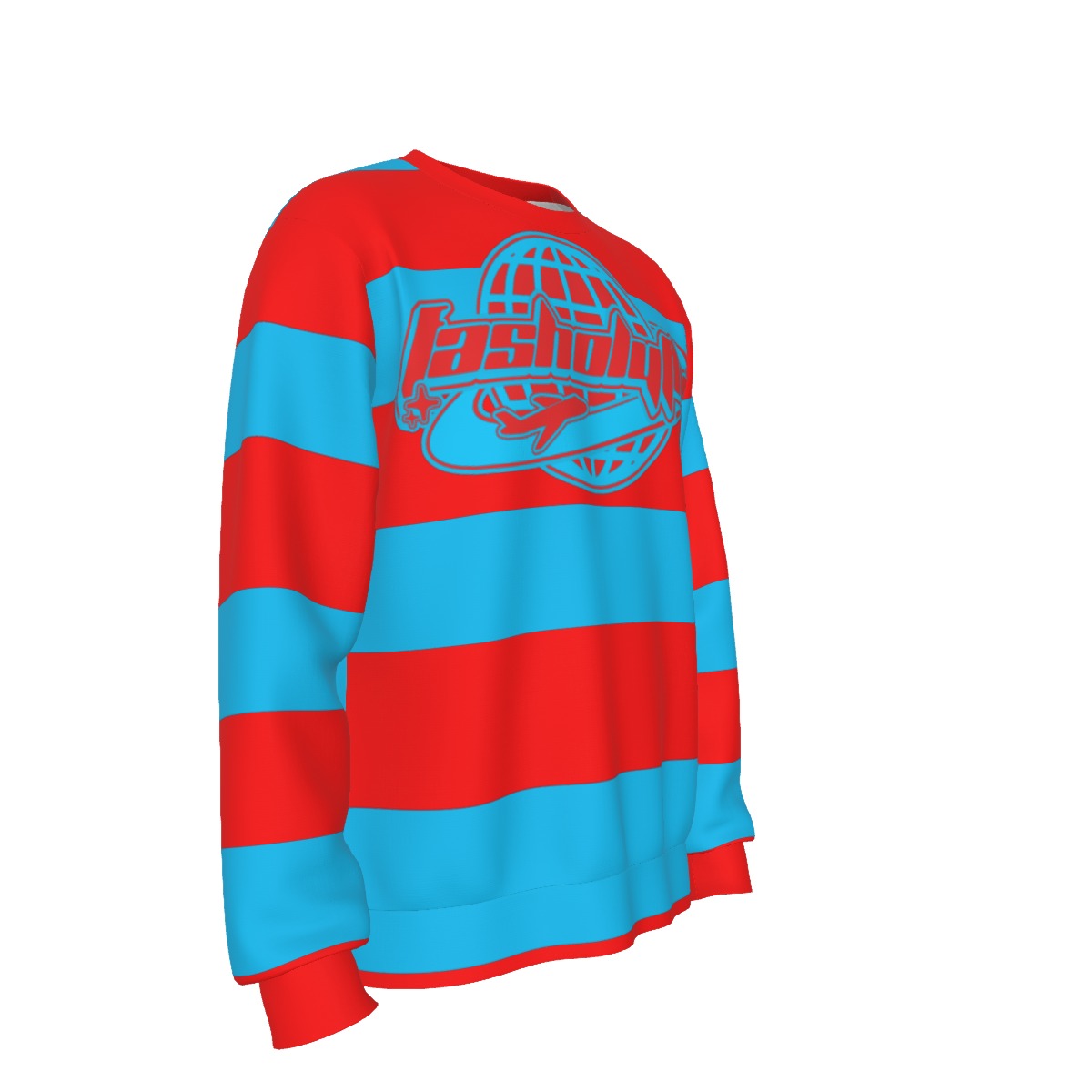Red & Blue Striped | Basic Sweater