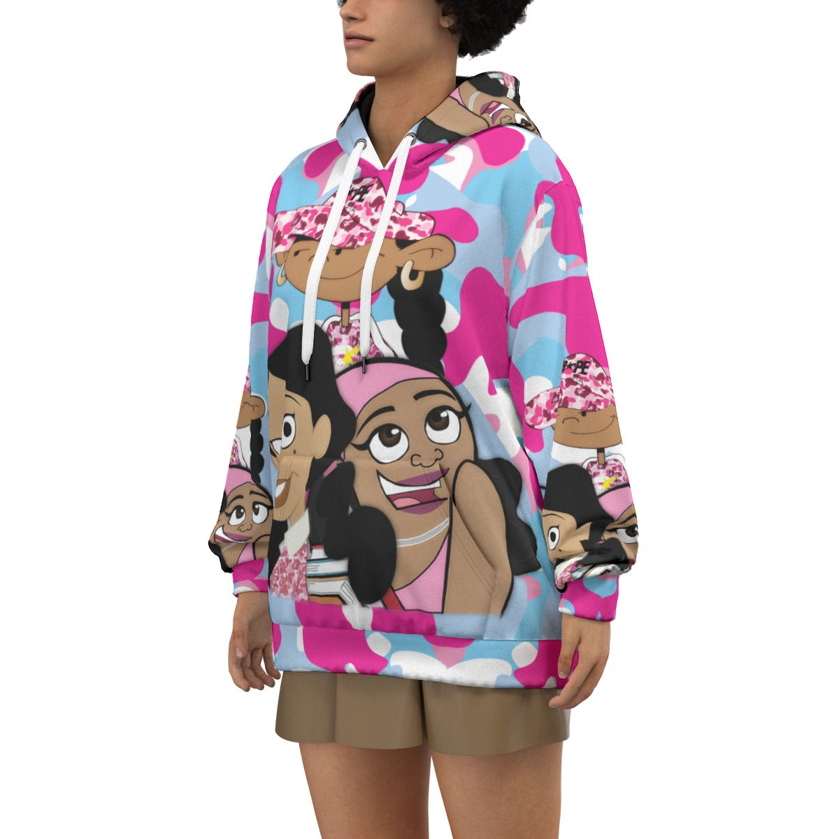 BLKGIRLPOP (AOP) Hoodie | 310GSM Cotton