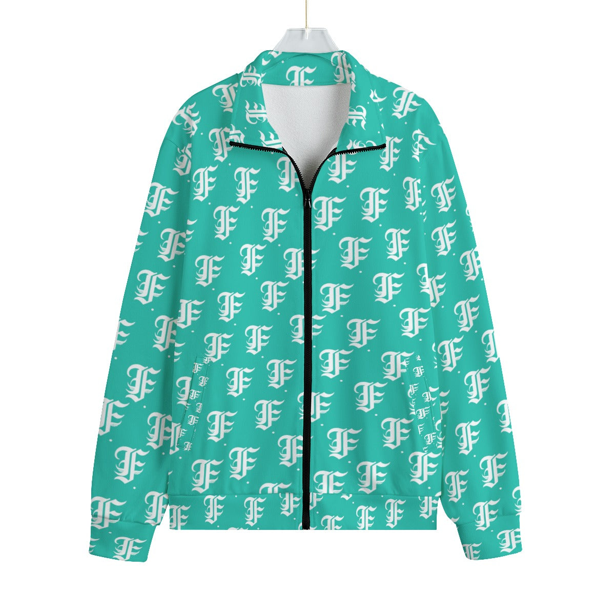 FFTurquoise | Knitted Fleece Zip-up