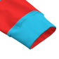 Red & Blue Striped Heavyweight Zip-Up Polo  | 310GSM Cotton