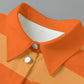 Orange Striped [Cropped Button-Up Jacket] | 245GSM Cotton