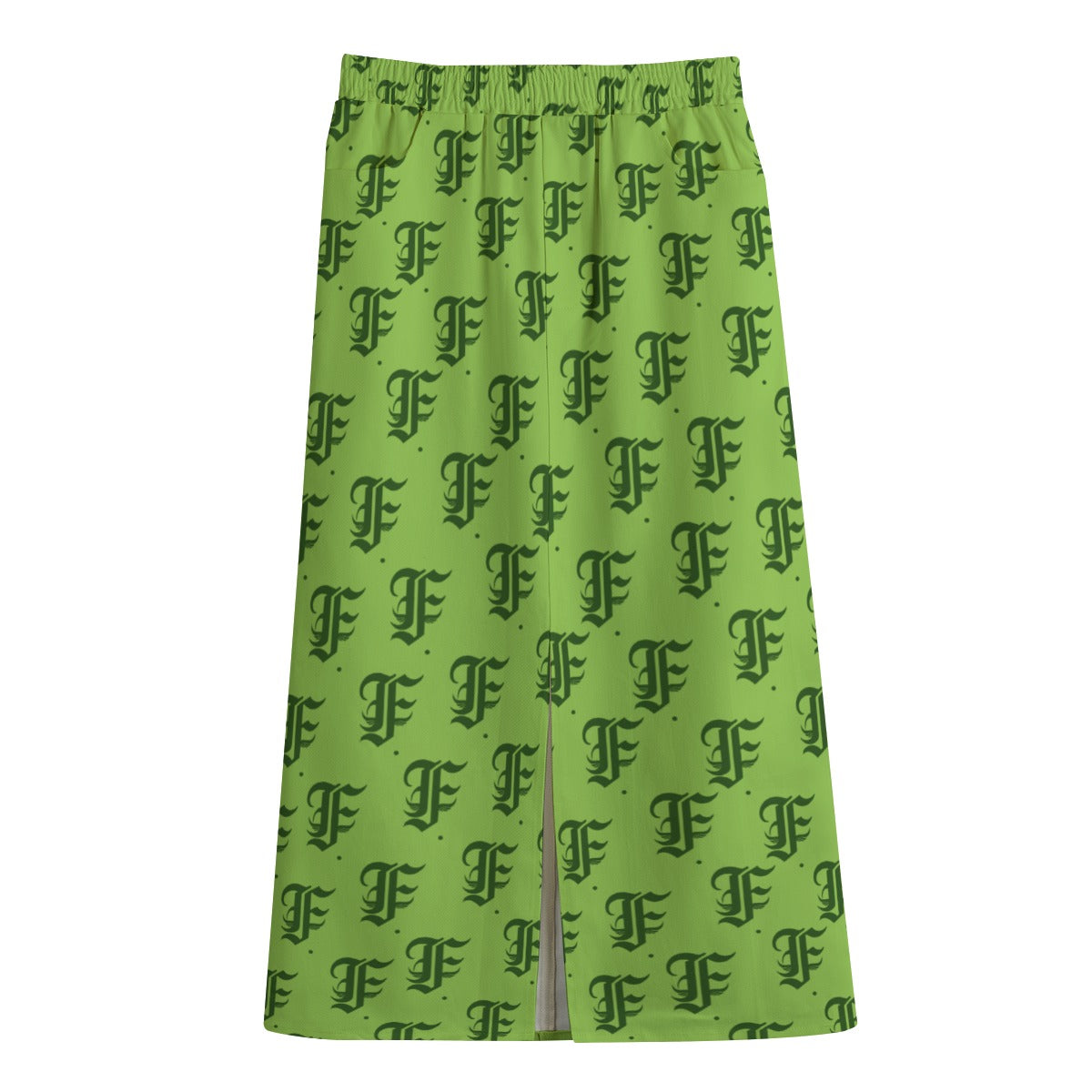 FFGreen Mid-slit Skirt | 245GSM Cotton