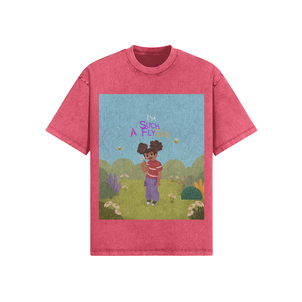 I'm Such A FlyGurl | 285GSM Snow Wash Tee