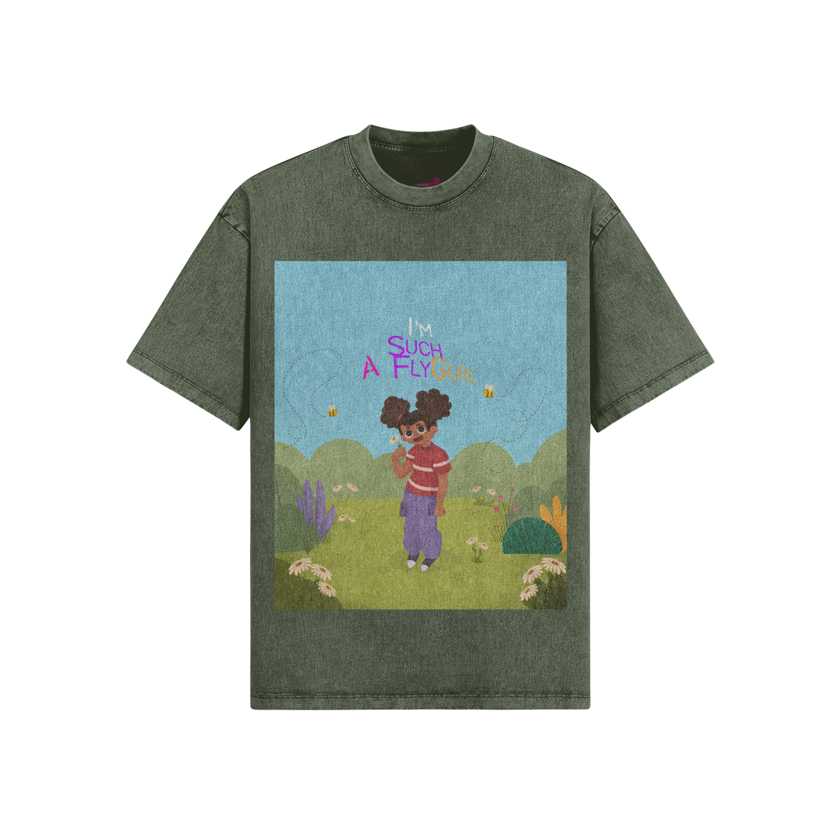 I'm Such A FlyGurl | 285GSM Snow Wash Tee