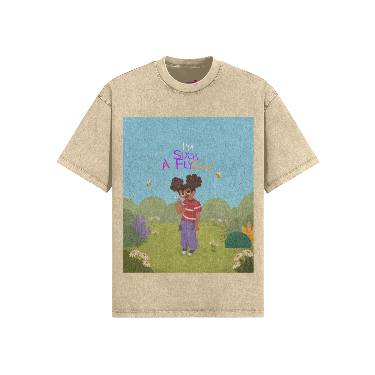 I'm Such A FlyGurl | 285GSM Snow Wash Tee