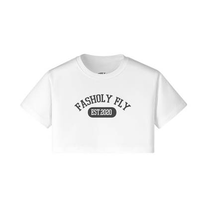 Fasholy Fly University | 200GSM Crop Top