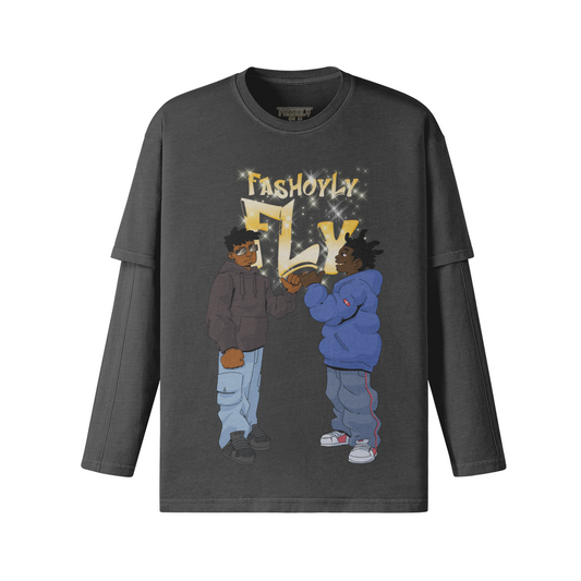 FasholyFly GUYZ | 230GSM Layered Long Sleeve